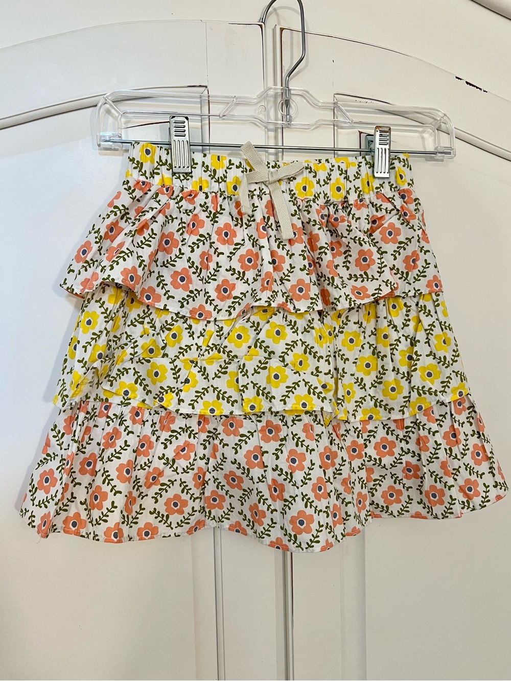 NWT Bisby Floral Tiered Ruffle Skirt - Floral Print